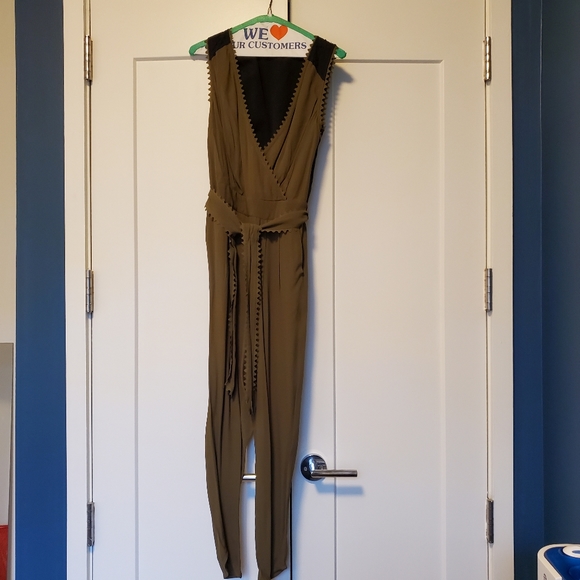 Moss Green Leifsdottir Sani Lace Jumpsuit - Picture 11 of 11